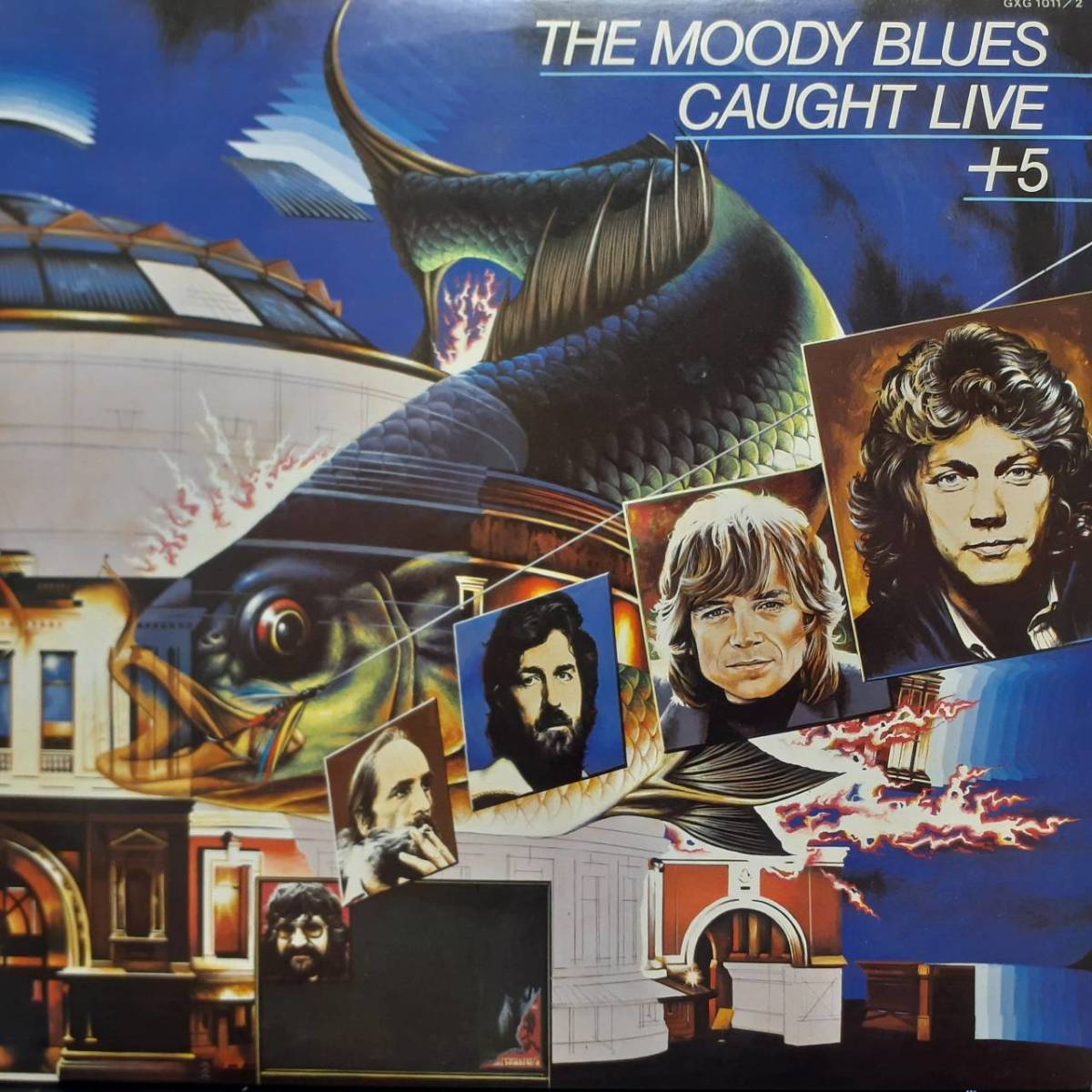 PROMO日本オリジ2LP 見本盤 白ラベル Moody Blues / Caught Live+5 1977年 London GXG-1011/2 ムーディー・ブルース ライヴ・トラックスの画像2