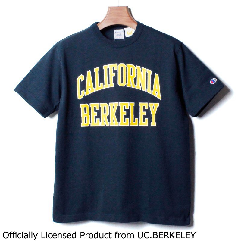 セール SALE 新品 Champion チャンピオン ティーテンイレブン T1011 Tシャツ カレッジプリント UCB バークレー Berkeley ネイビー 紺 M_画像1