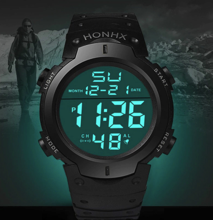 HONHX 腕時計 デジタル腕時計 3気圧防水 ダイバーズウォッチ r_画像4
