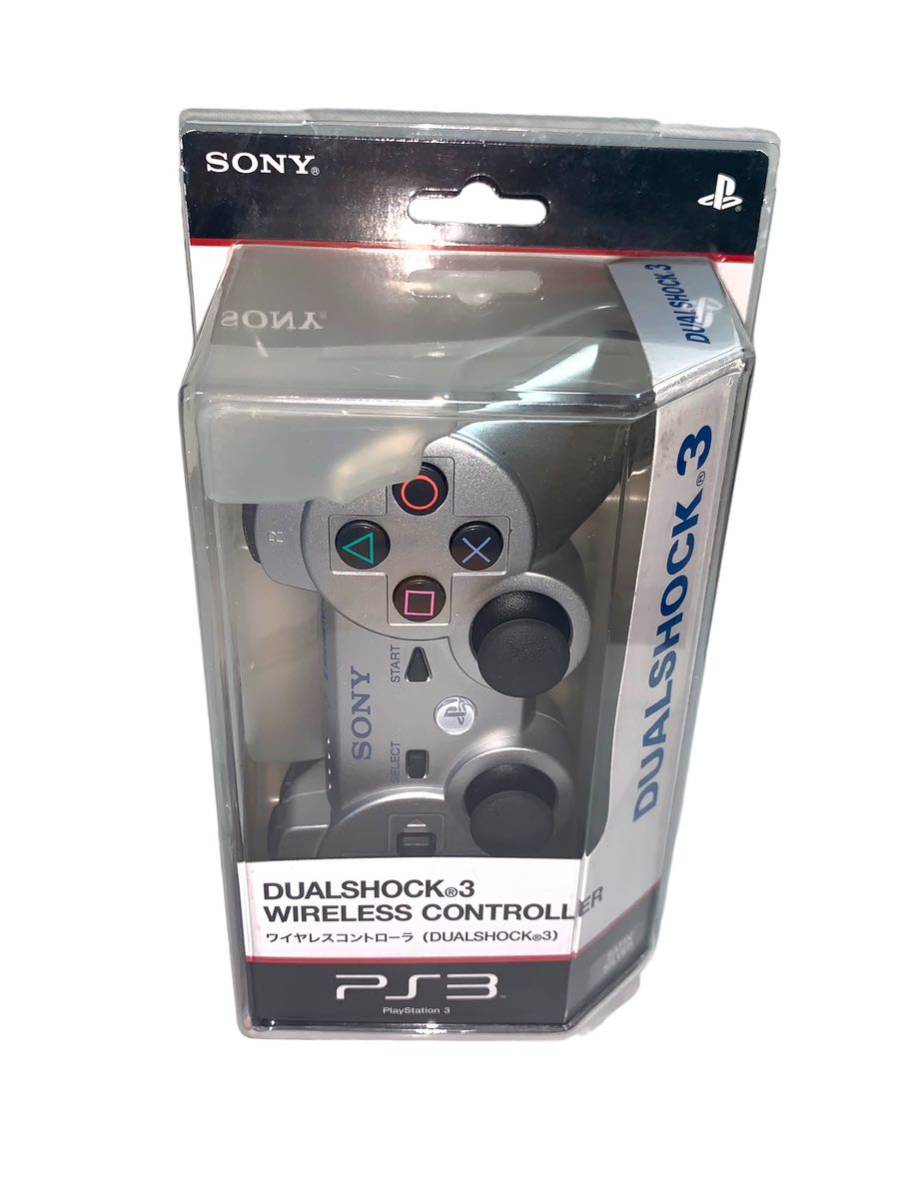 PS3 コントローラー　DUALSHOCK3 シルバー　箱付き