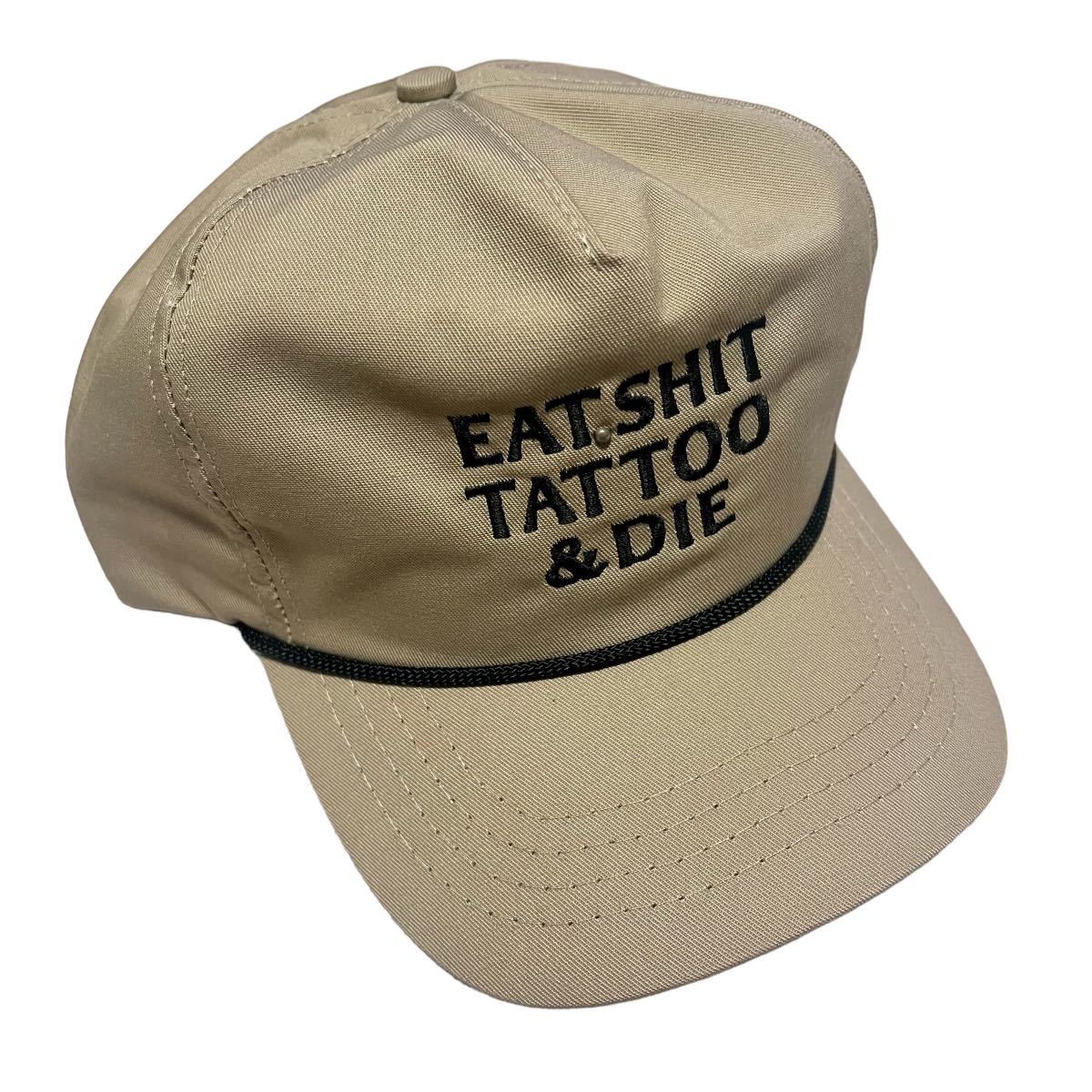 ランキングや新製品 タトゥー BEIGE DIE & TATOO SHIT, EAT, CAP BACK