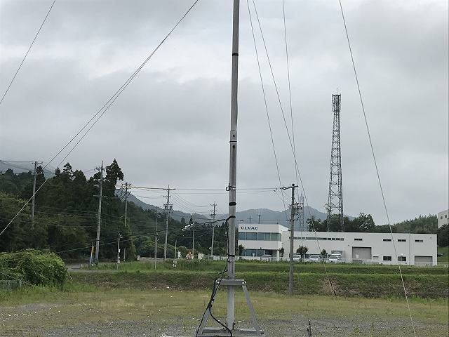 【引き取り限定・大阪府】無線用アンテナ アルミ製ポール 全長11.35m【アンテナ約1.8m・ポール約8.8m・架台約1.2m】 7