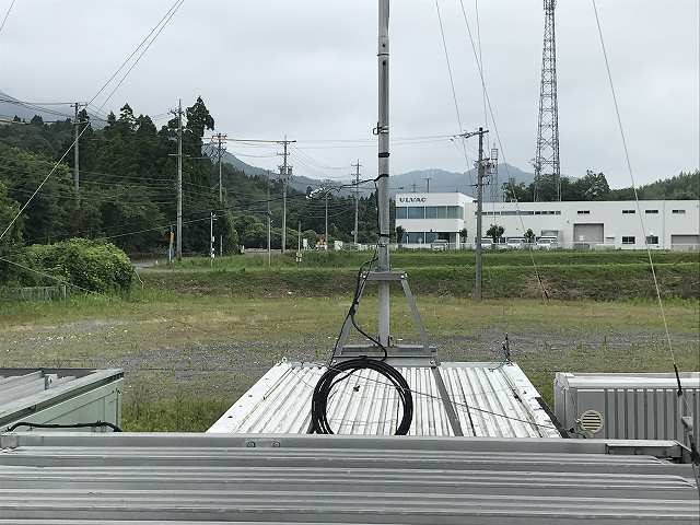 【引き取り限定・大阪府】無線用アンテナ アルミ製ポール 全長11.35m【アンテナ約1.8m・ポール約8.8m・架台約1.2m】 3