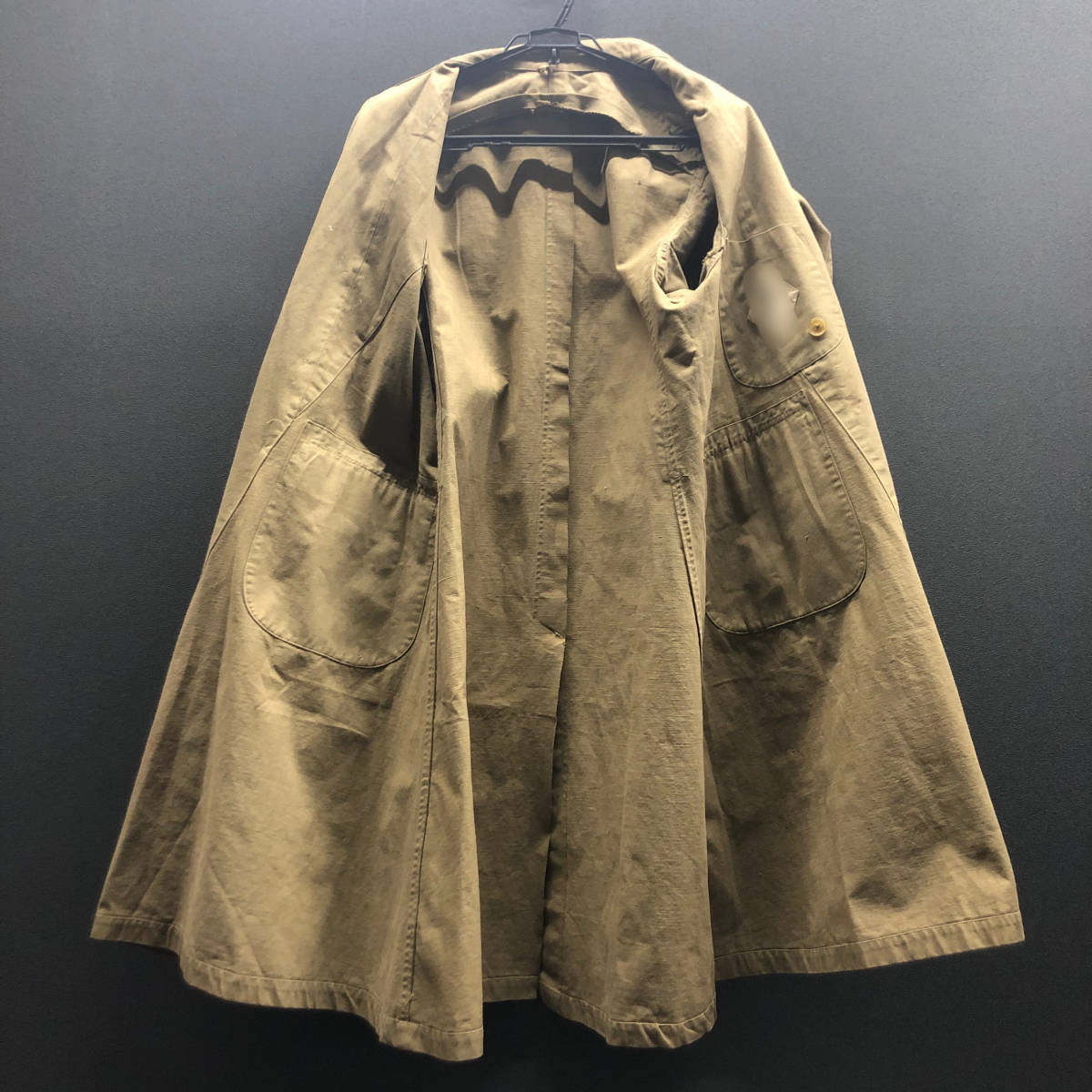 ▼旧日本軍 大尉? 軍服 コート 軍衣 軍装品 大礼服 軍隊物 外套 将校 ジャケット 冬服 ミリタリー 当時物 大日本帝国_画像3