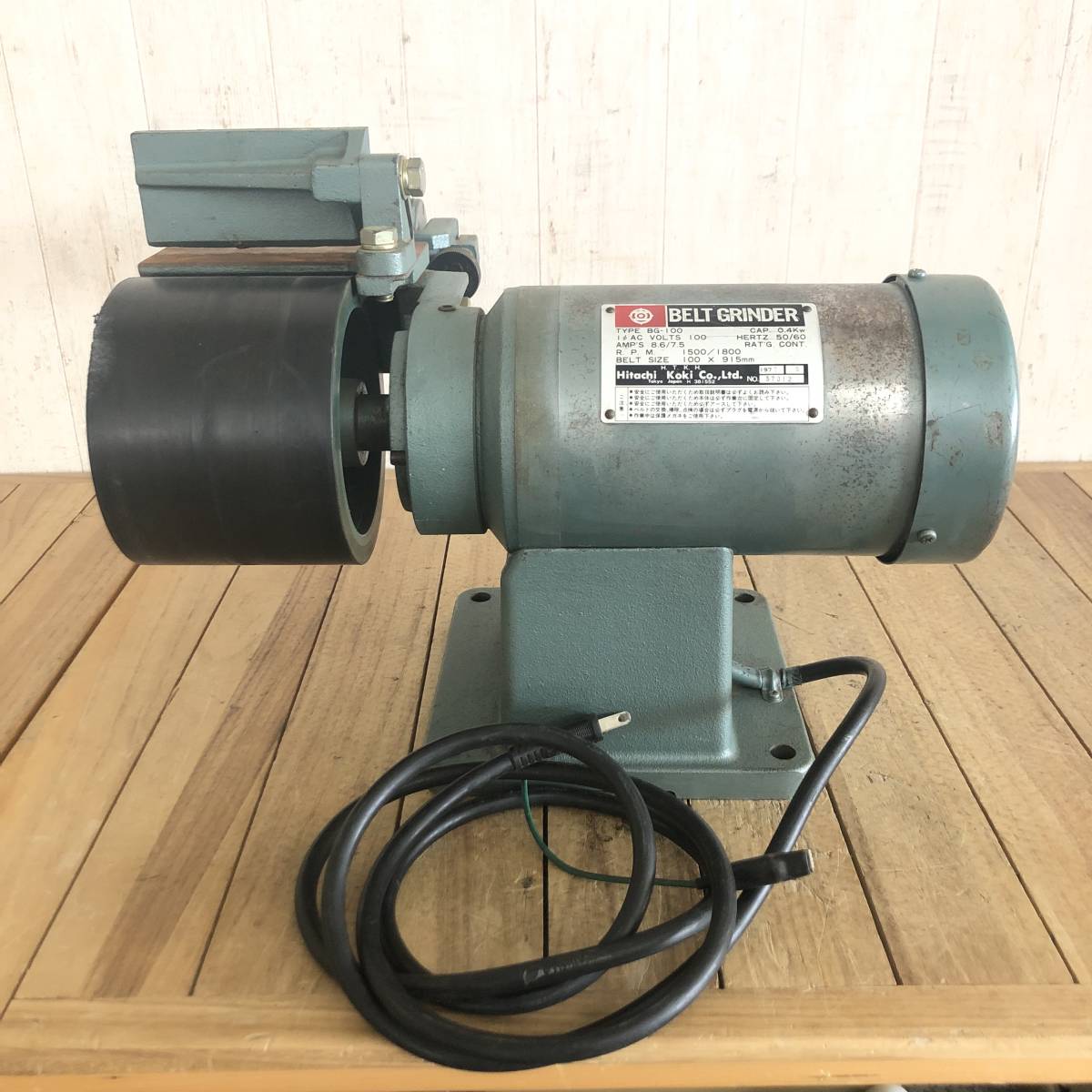 Yahoo!オークション - 日立工機 BG-100 ベルトグラインダ 研磨機 Yahoo!オークション - 日立工機 BG-100 ベルトグラインダ 研磨機