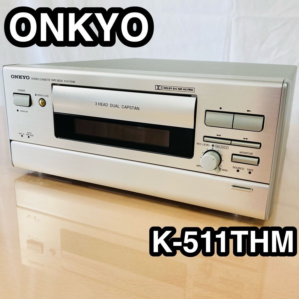 お1人様1点限り】 ONKYO K-511THM カセットデッキ 一般