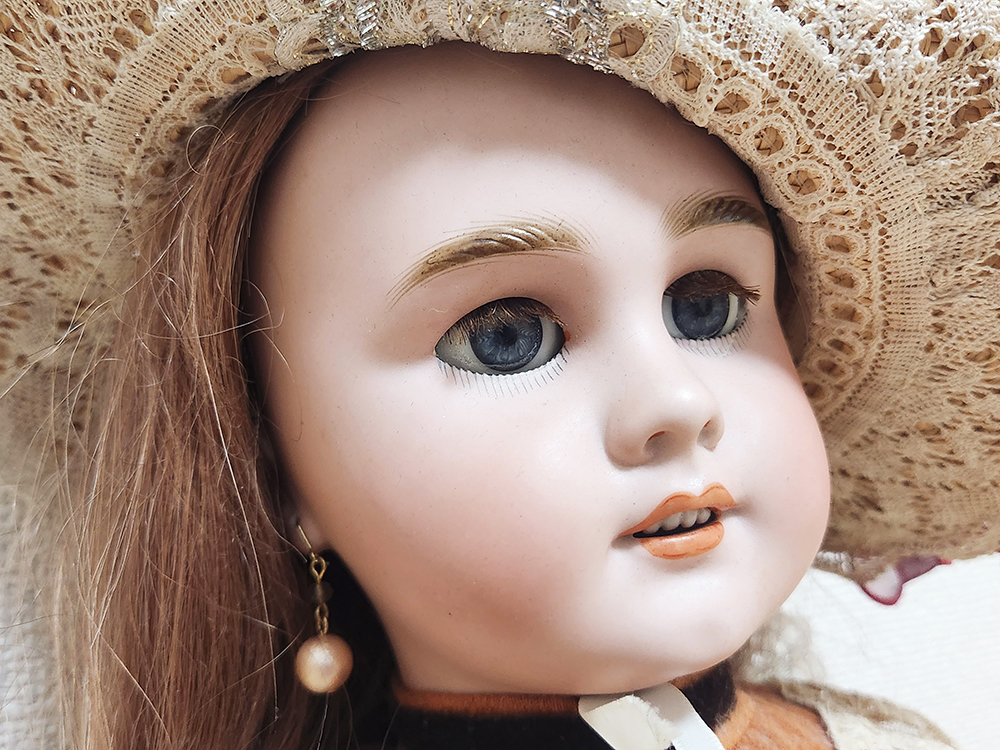 a01】 ビスクドール DEP ジュモー 約65cm オープンマウス クローズアイ BEBE JUMEAU アンティークドール フランス人形 西洋人形 