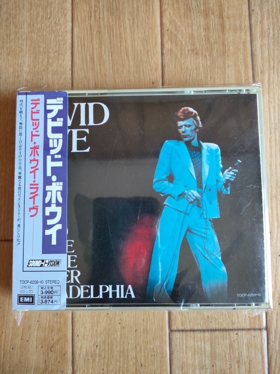 1990年版 帯付き デヴィッド・ボウイ ライヴ ベスト デビッド・ボウイ David Bowie Live Best At The Tower Philadelphia TOCP6209・10_画像1