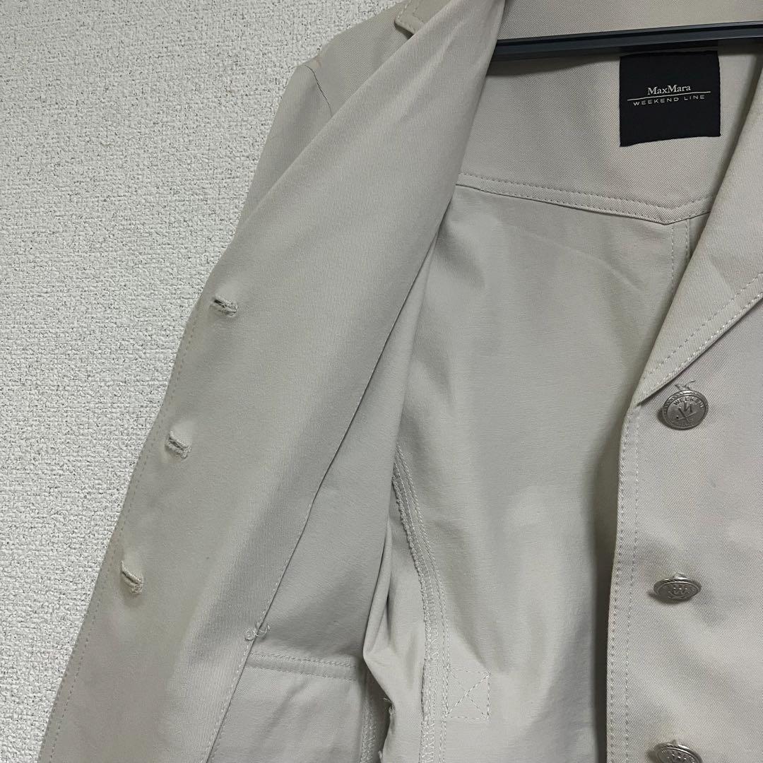 【即納】 MaxMara マックスマーラ テーラードジャケット ベージュ 40