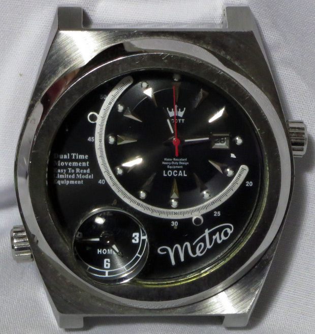 【Metro/メトロ】 Dual Time Movement SCOTT LIMITED MODEL Water Resistant_画像1