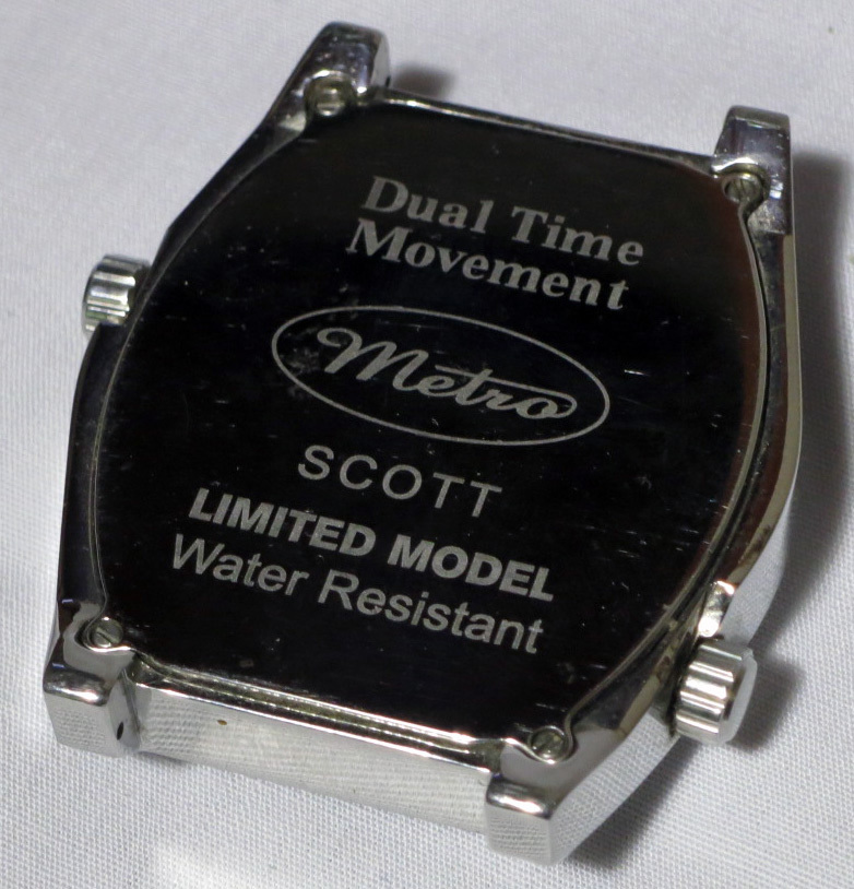 【Metro/メトロ】 Dual Time Movement SCOTT LIMITED MODEL Water Resistant_画像2