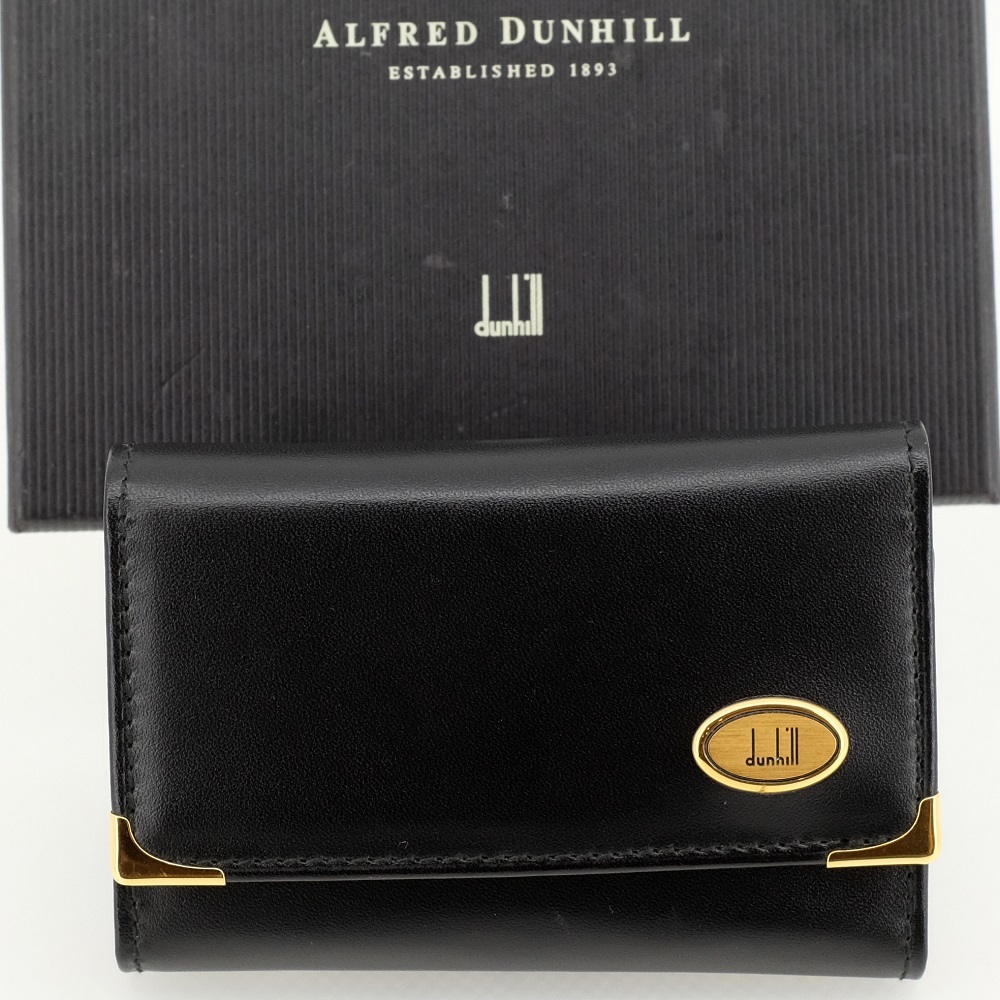 【未使用品】dunhill ダンヒル 6連キーケース オックスフォード レザー 本革 カーフレザー 黒 ブラック WM5300A 【新古品】_画像1
