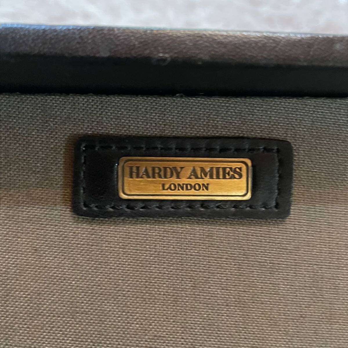 HARDY AMIES アタッシュケース 革製 ビジネスバッグ レトロ-