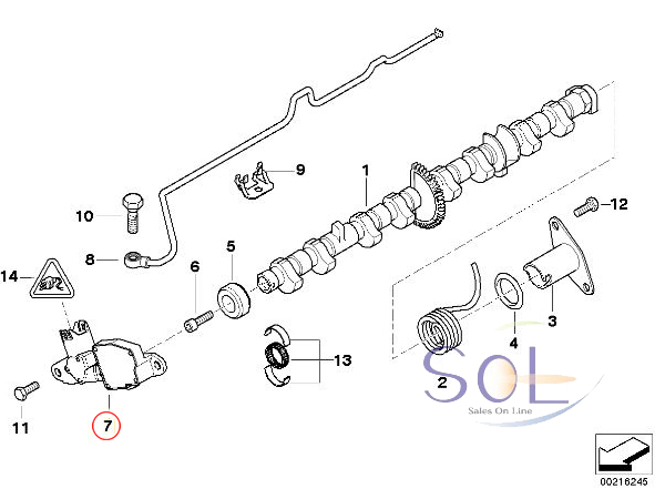 BMW E46 E90 E91 E92 E93 エキセントリックシャフトセンサー 316i 318i 320i 11377527016 出荷締切18時_画像3