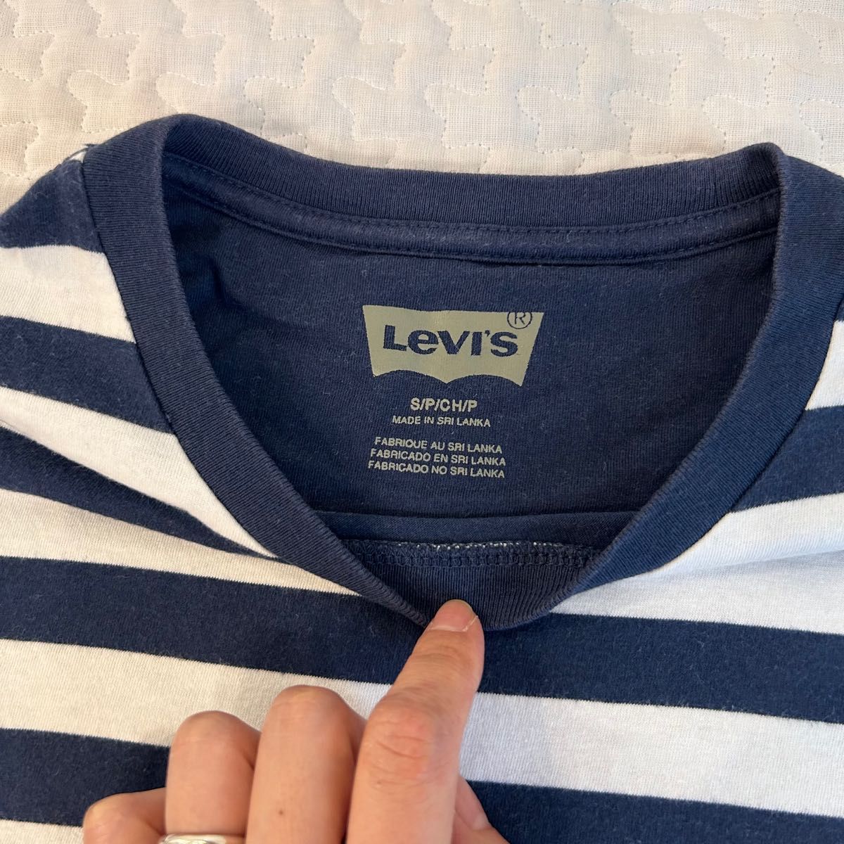 リーバイス　Levi's  ボーダー　Tシャツ　ストライプ　ネイビー