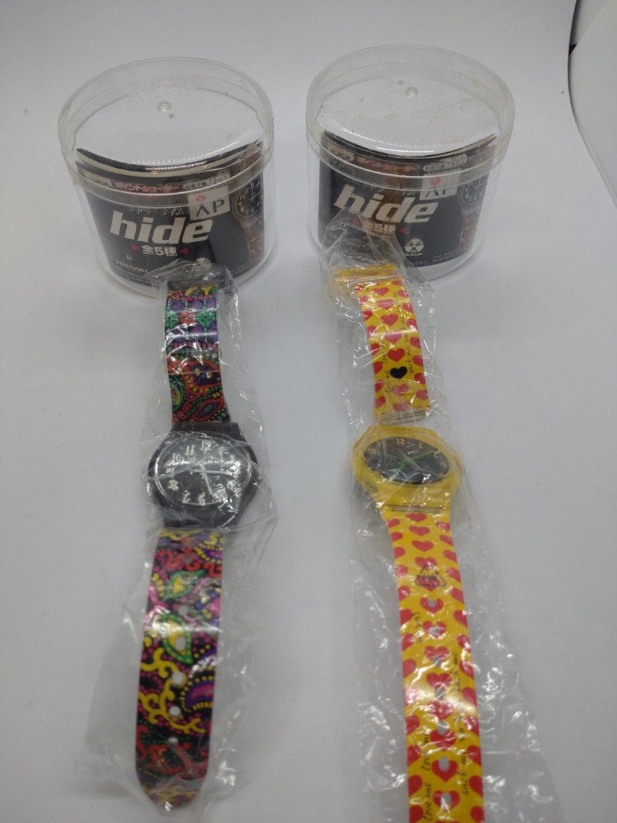 ジャンク hide 腕時計 2個セット イエローハート サイケ ジャンク hide 腕時計 2個セット イエローハート サイケ