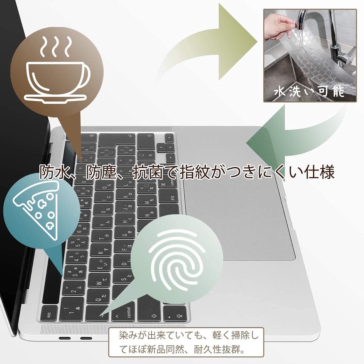 Digi-Tatoo MacBook Pro 13 用 キーボードカバー 2019 PRO 16インチ　対応