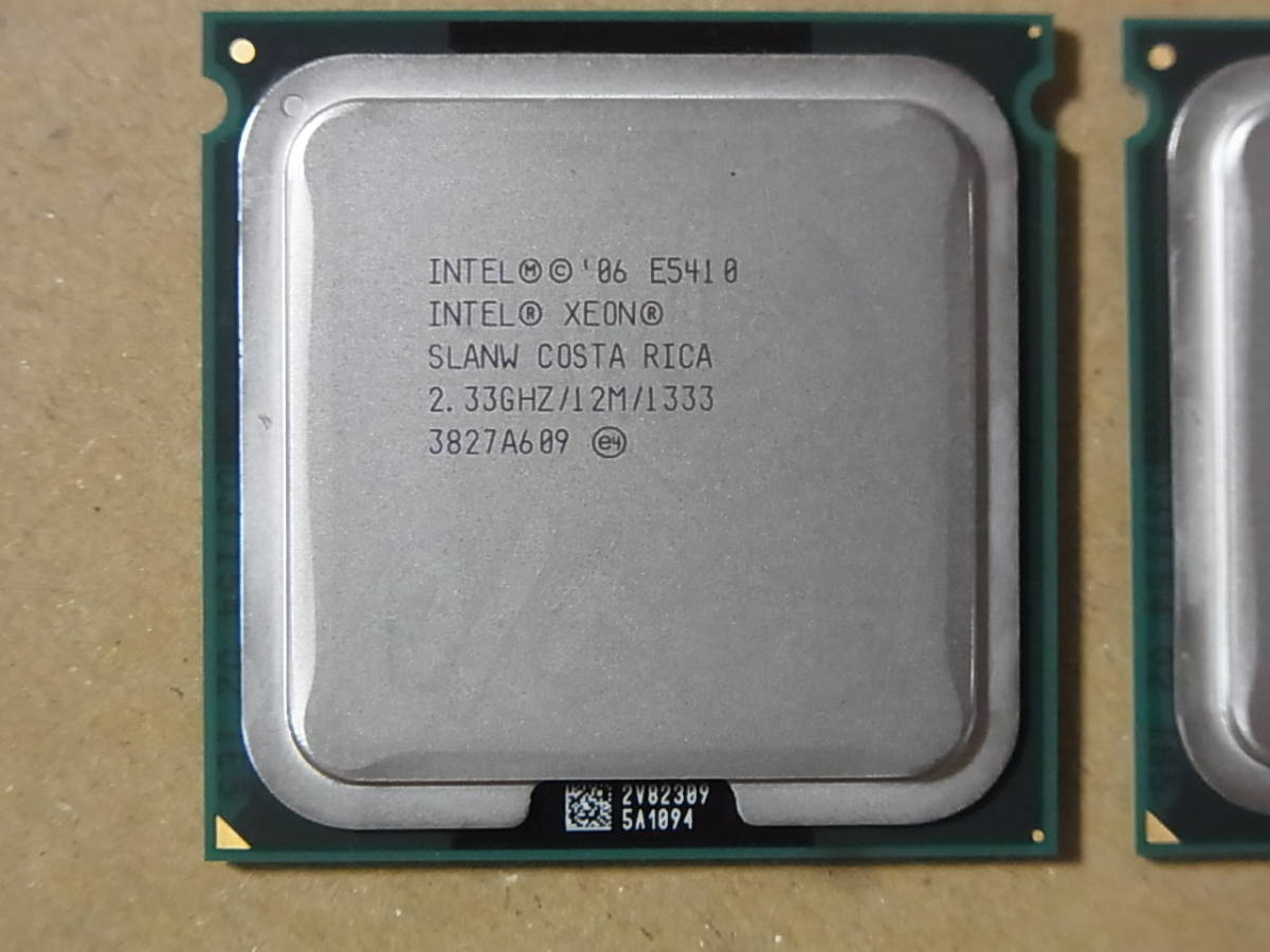 ◎2個セット◎Intel Xeon E5410 SLANW 2.33GHz/12M/1333 Harpertown LGA771 4コア 同ロット (Ci0619)_画像2