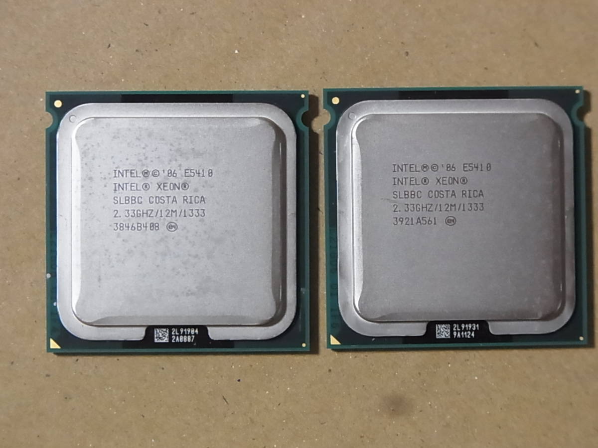 ■2個セット■Intel Xeon E5410 SLBBC 2.33GHz/12M/1333 Harpertown LGA771 4コア (Ci0620)_画像1