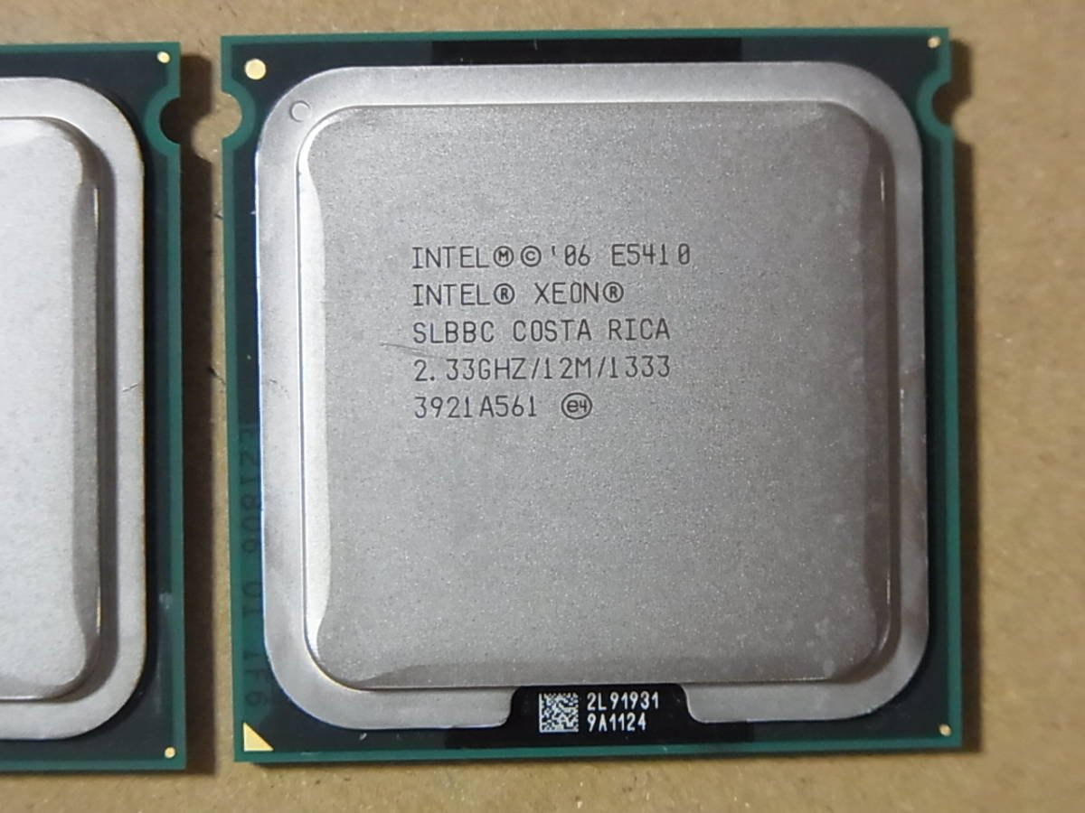 ■2個セット■Intel Xeon E5410 SLBBC 2.33GHz/12M/1333 Harpertown LGA771 4コア (Ci0620)_画像3