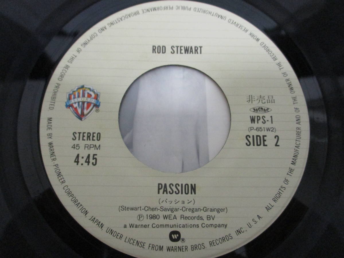 Rod Stewart / Oh God, I Wish I Was Home Tonight ロッド・スチュワート 黒の50のテーマ 国内盤 プロモ・オンリー Single 7” 封筒型PS_画像5