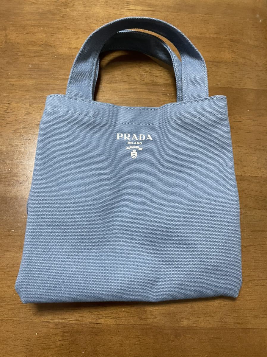プラダ Pradaミニトートバッグ ブルー ノベルティ|Yahoo!フリマ プラダ Pradaミニトートバッグ ブルー ノベルティ|Yahoo!フリマ
