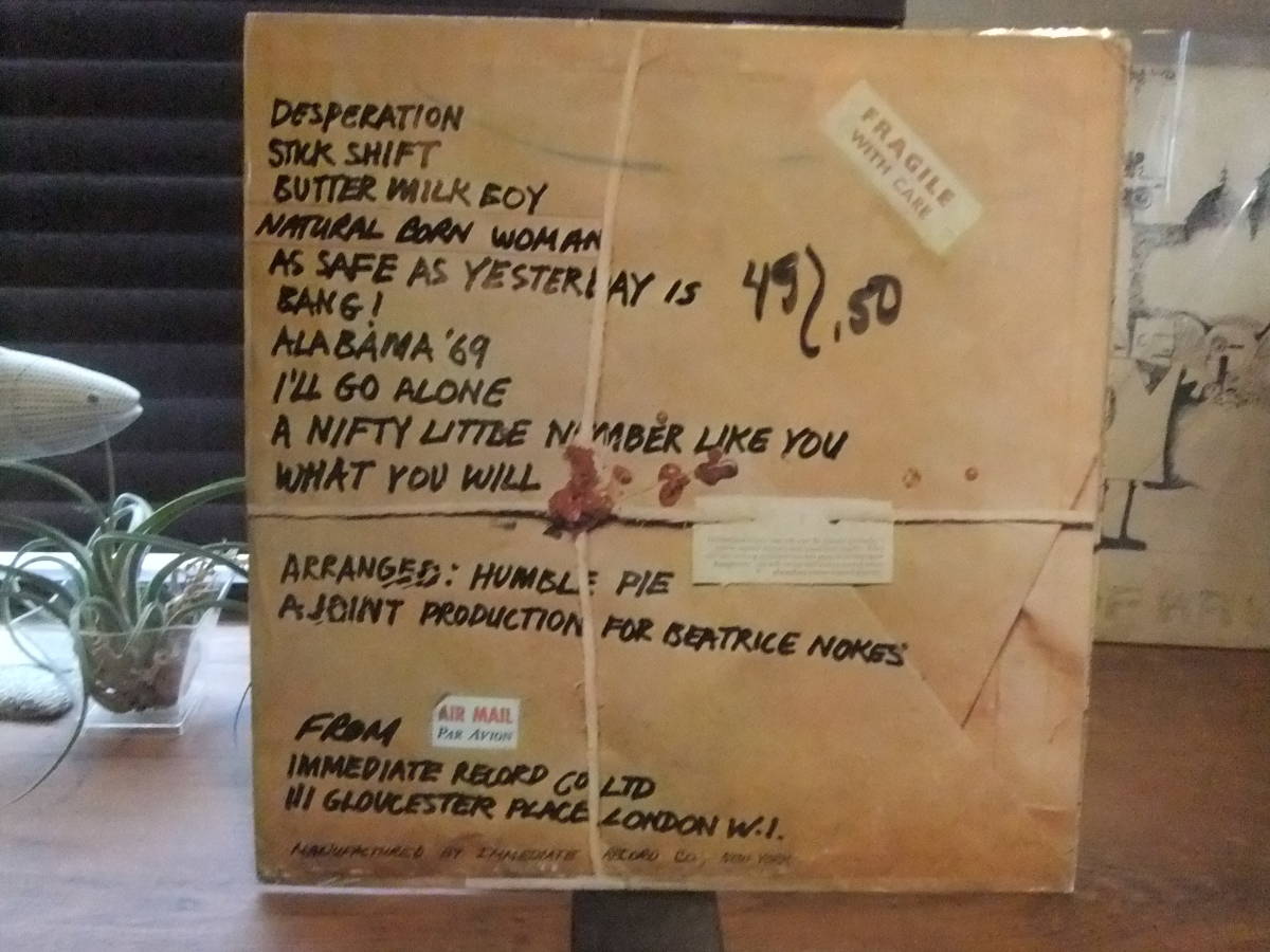 ハンブル・パイ[Humble Pie/As Safe As Yesterday Is]米オリジナル盤/ マト101A/101B /Peter Frampton/Steve Marriott/Small Faces_右上の切手の箇所にハゲがあります。