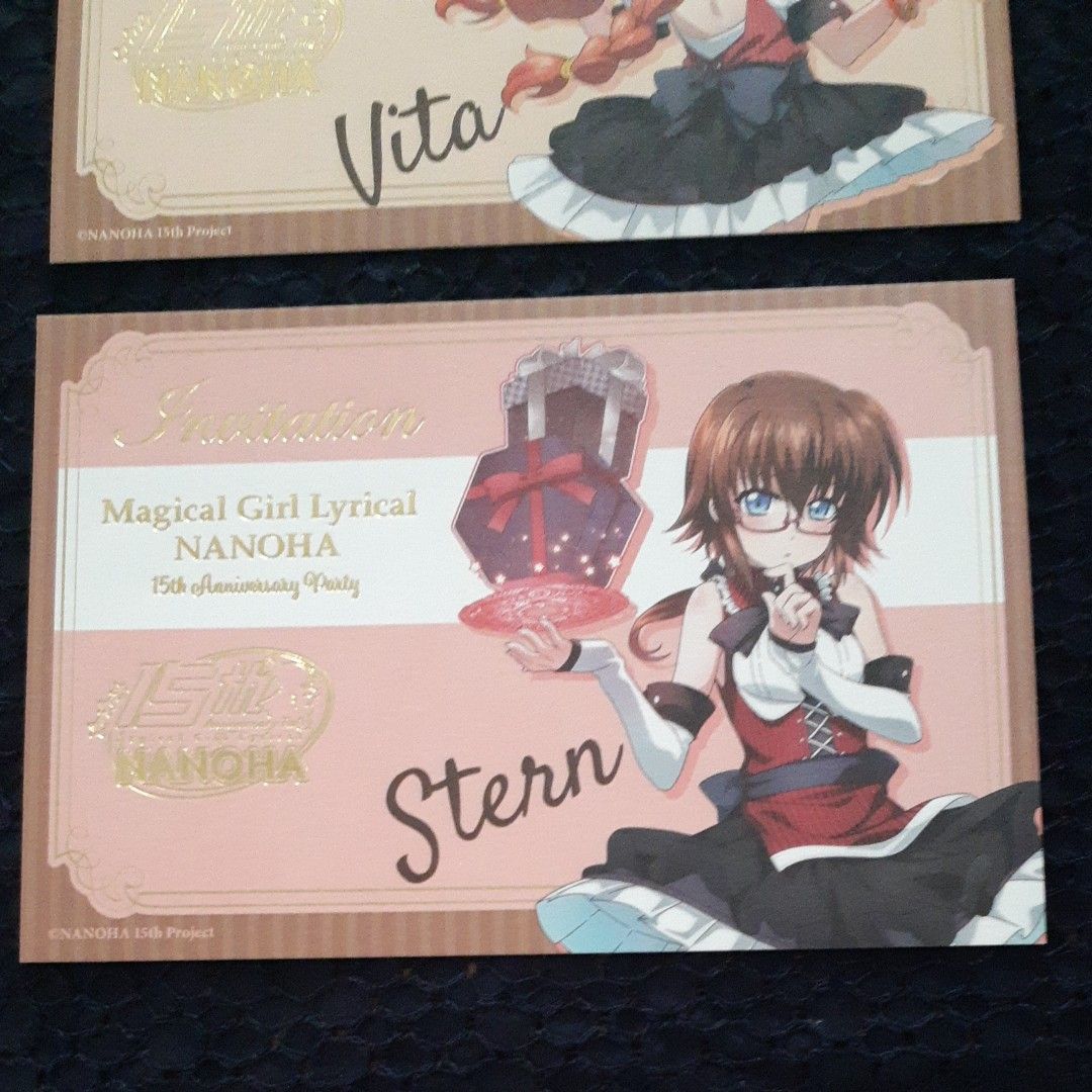 魔法少女リリカルなのは 15th Anniversary Partyグッズ購入特典 インビテーションカード５枚