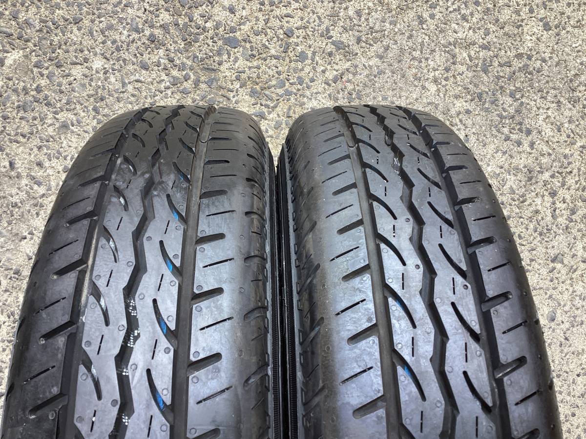 M6353 WEDS RiZLEY ブラポリ 12インチアルミ＆145/80R12 80N LT 夏タイヤ 新品同様 4本 軽トラック 系バン に！の画像9