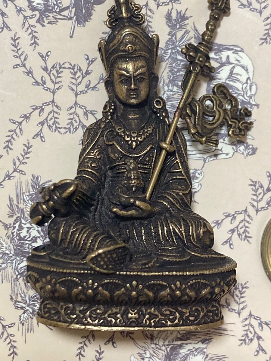 仏像 銅製 仏教美術 チベット 文殊菩薩 中国美術 古銅 古玩