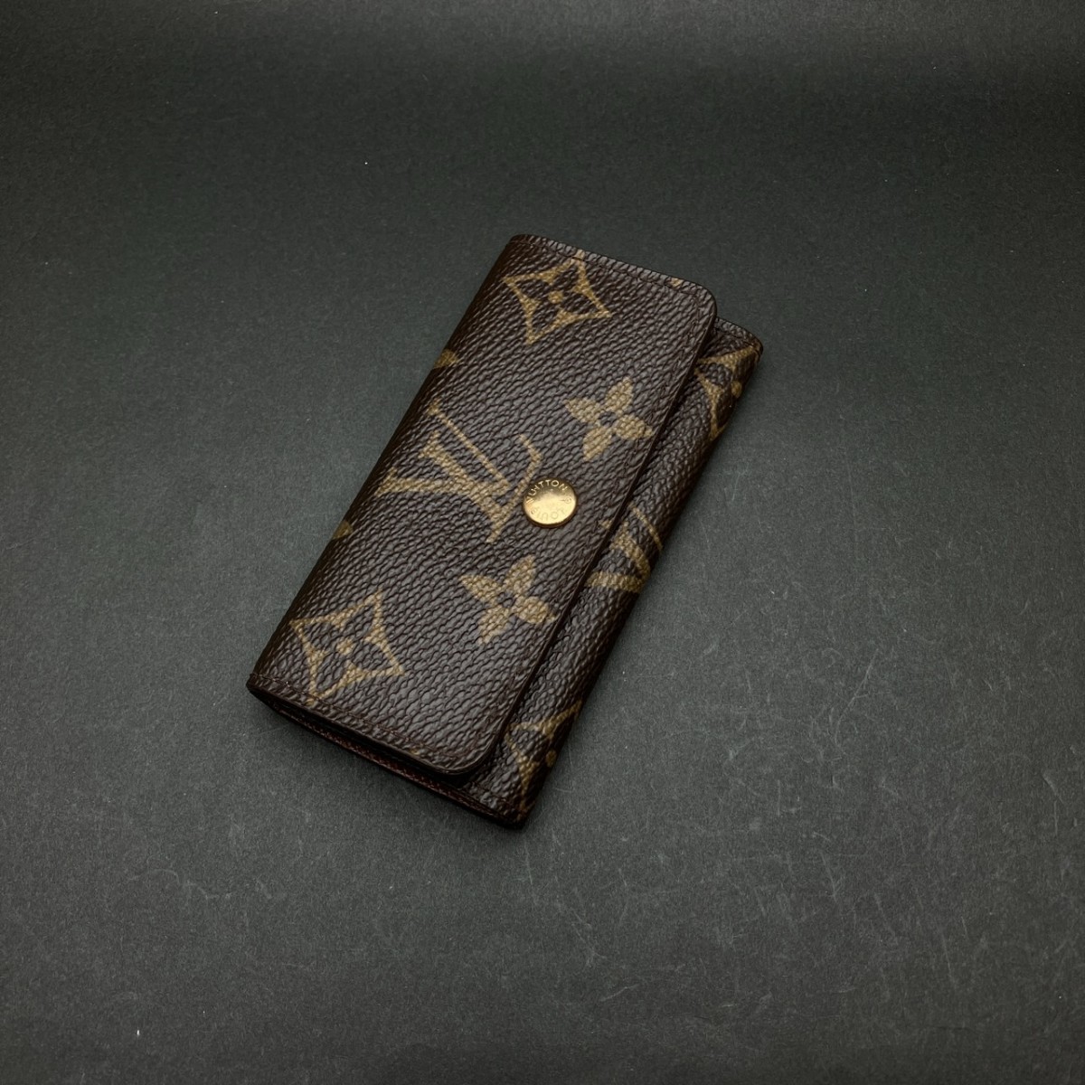 100％品質 ルイヴィトン VUITTON キーケース モノグラム ４連 メモ６