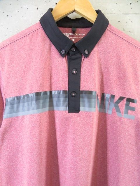 【送料300円可】4210c22◆美品です◆吸汗速乾◆NIKE GOLF ナイキゴルフ ストレッチ 半袖ドライポロシャツ L/ジャケット/ブルゾン/メンズの画像3