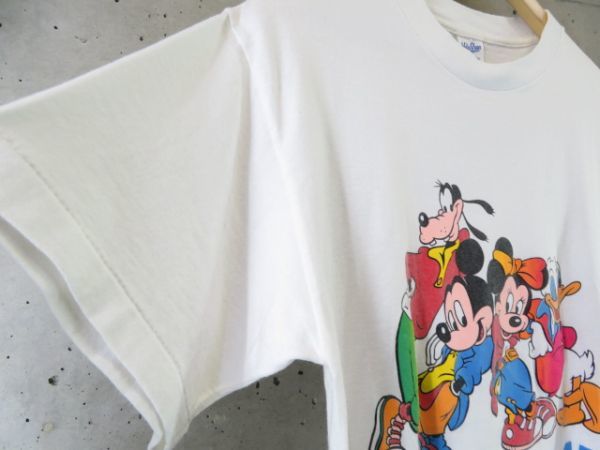 【送料300円可】002c17◆ヴィンテージ◆米国製◆Velva Sheen ディズニー DISNEY ミッキーマウス 半袖Tシャツ M/ドナルドダック/USA古着_画像5