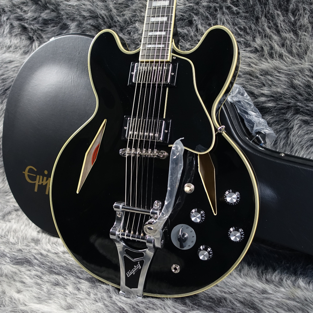 Epiphone Shinichi Ubukata ES-355 Custom Bigsby ver.02 Ebony_画像1