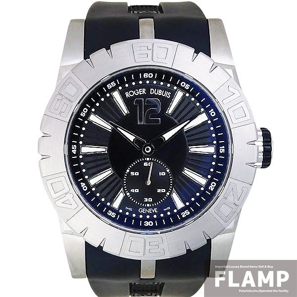 即納!最大半額! ROGER DUBUIS ロジェデュブイ ニューイージーダイバー SED46-821-91-00/09A01/A 自動巻き SS 世界限定888本 ラバーベルト【中古】 ロジェ・デュブイ