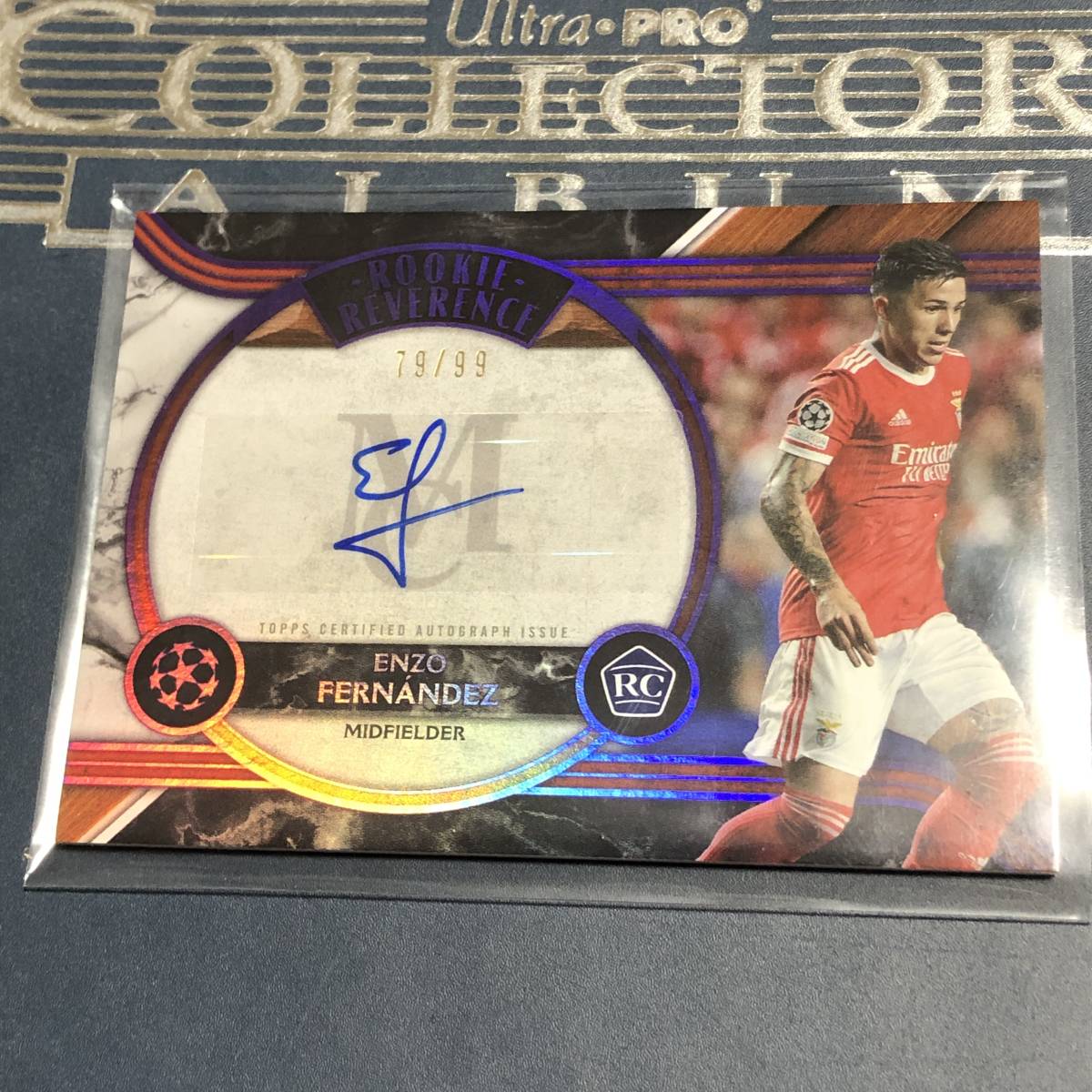 2022-23 Topps Museum Collection UEFA Champions League Enzo Fernandez Benfica Rookie Reverence Autographs 直筆サインカード /99