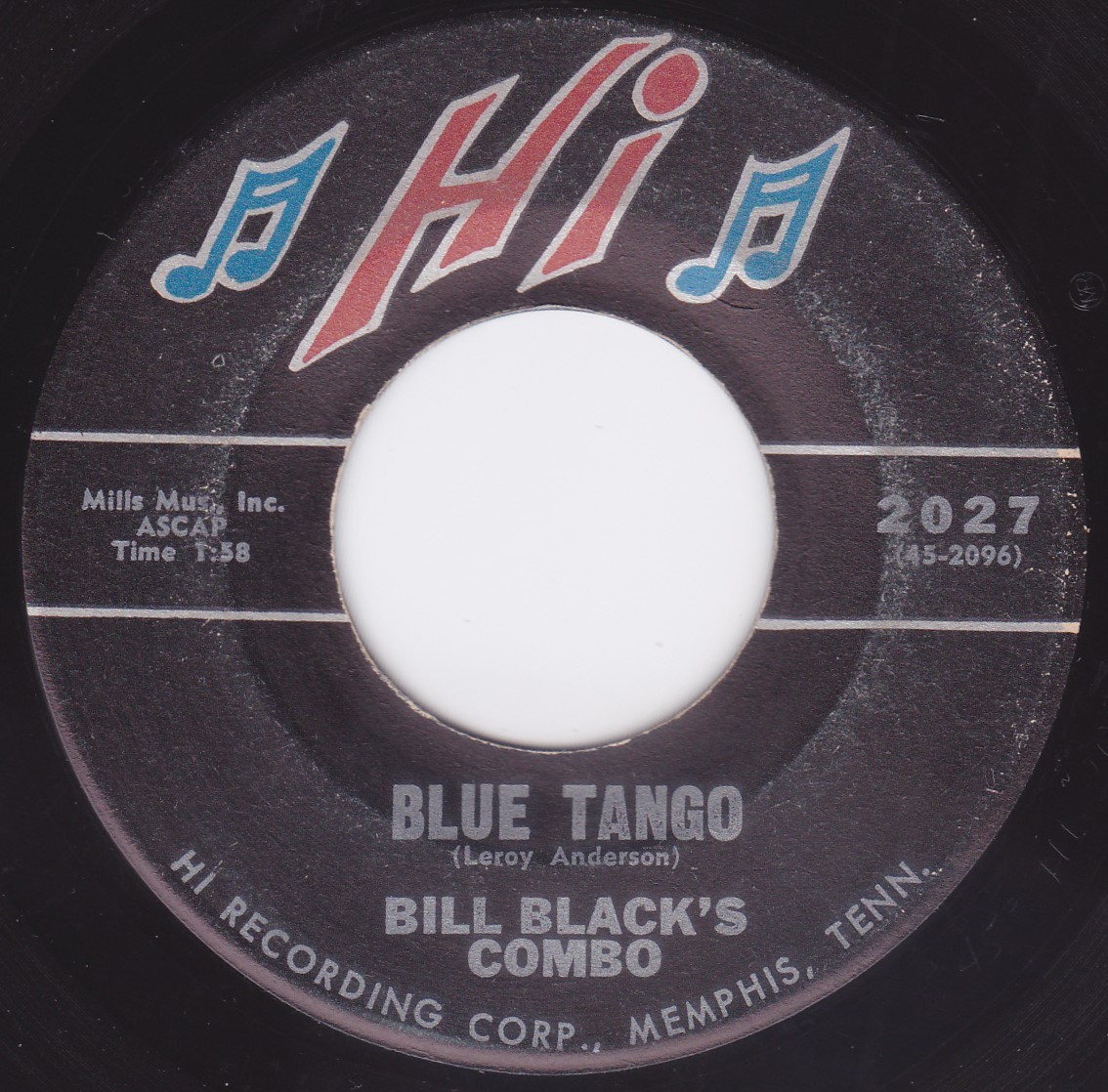■中古品■Bill Black's Combo ビル・ブラック/blue tango + Willie(USED 7 INCH SINGLE)_画像2