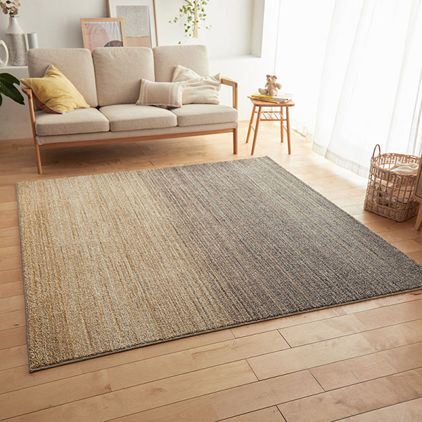 【送料無料】ラグ マット HOME RUG MAT 2022-2023 Ombre/NO.134-41094 #47 グレージュ 190x190cm