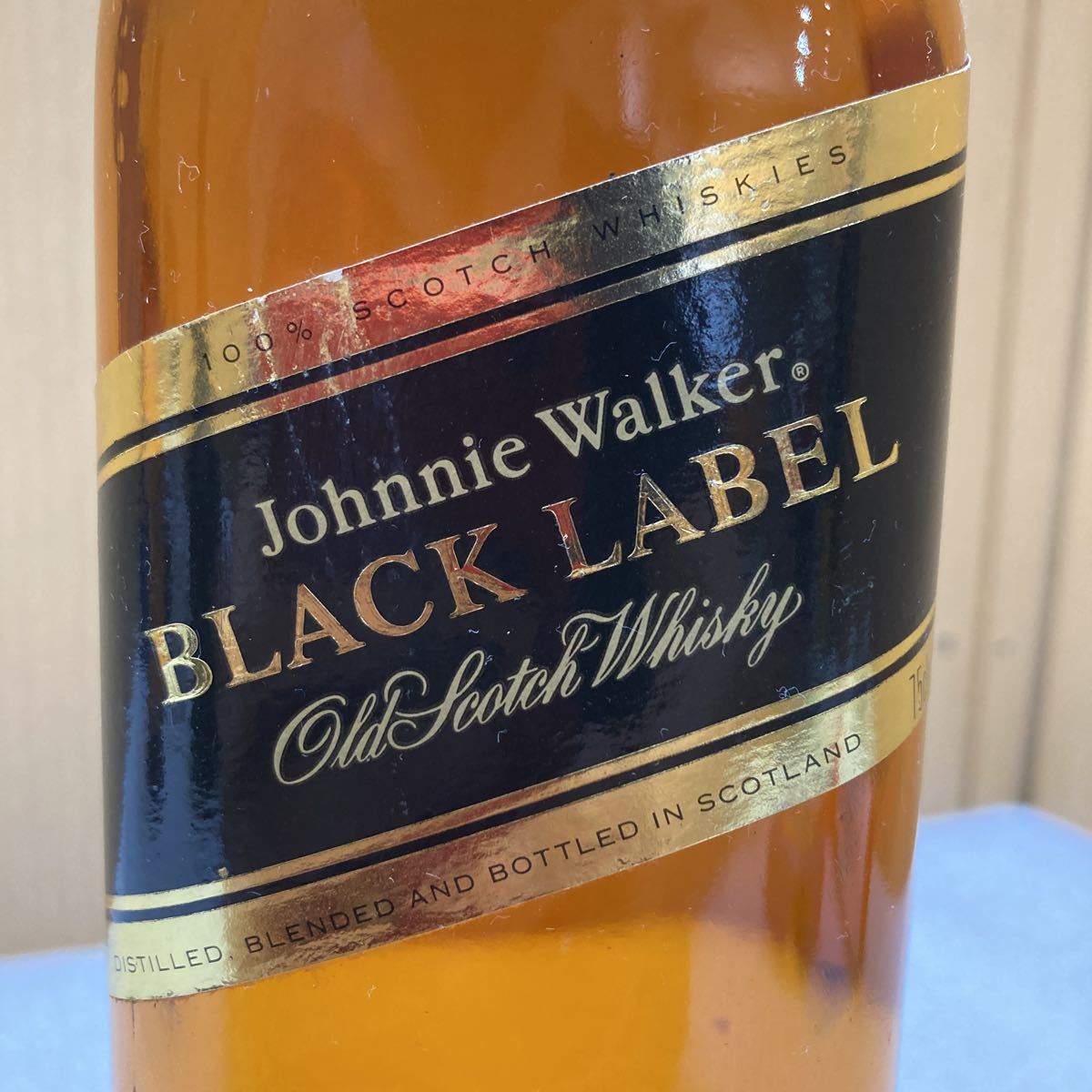 YK4865 未開栓/古酒　Johnnie Walker BLACK LABEL ジョニーウォーカー ブラックラベル 12年 750ml 現状品　0715_画像3