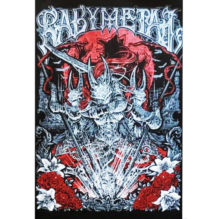 BABYMETAL baby metal .bimetaMETAL WALKURE TEE T-shirt M size huge fox festival 