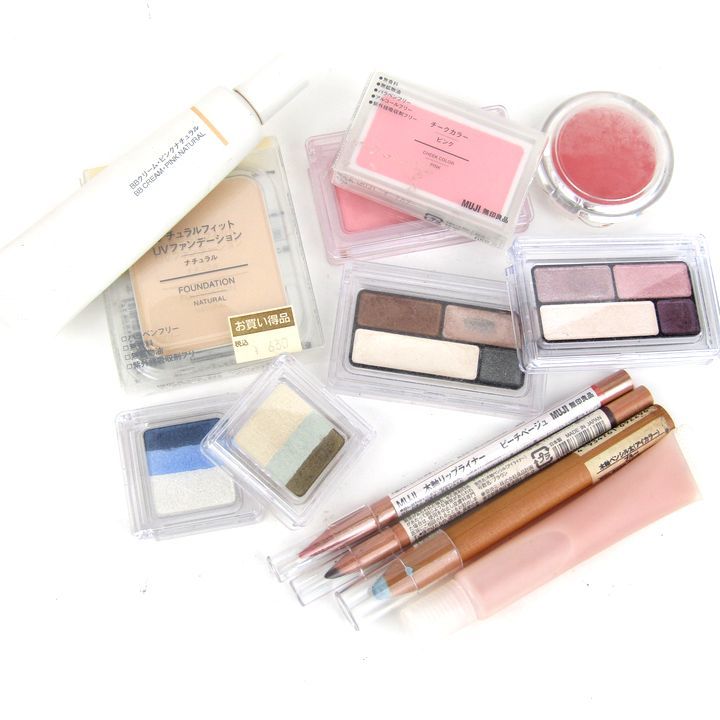  Muji Ryohin etc. eyeshadow etc. tree axis lip liner other unopened have 13 point set together large amount defect have lady's MUJIetc.