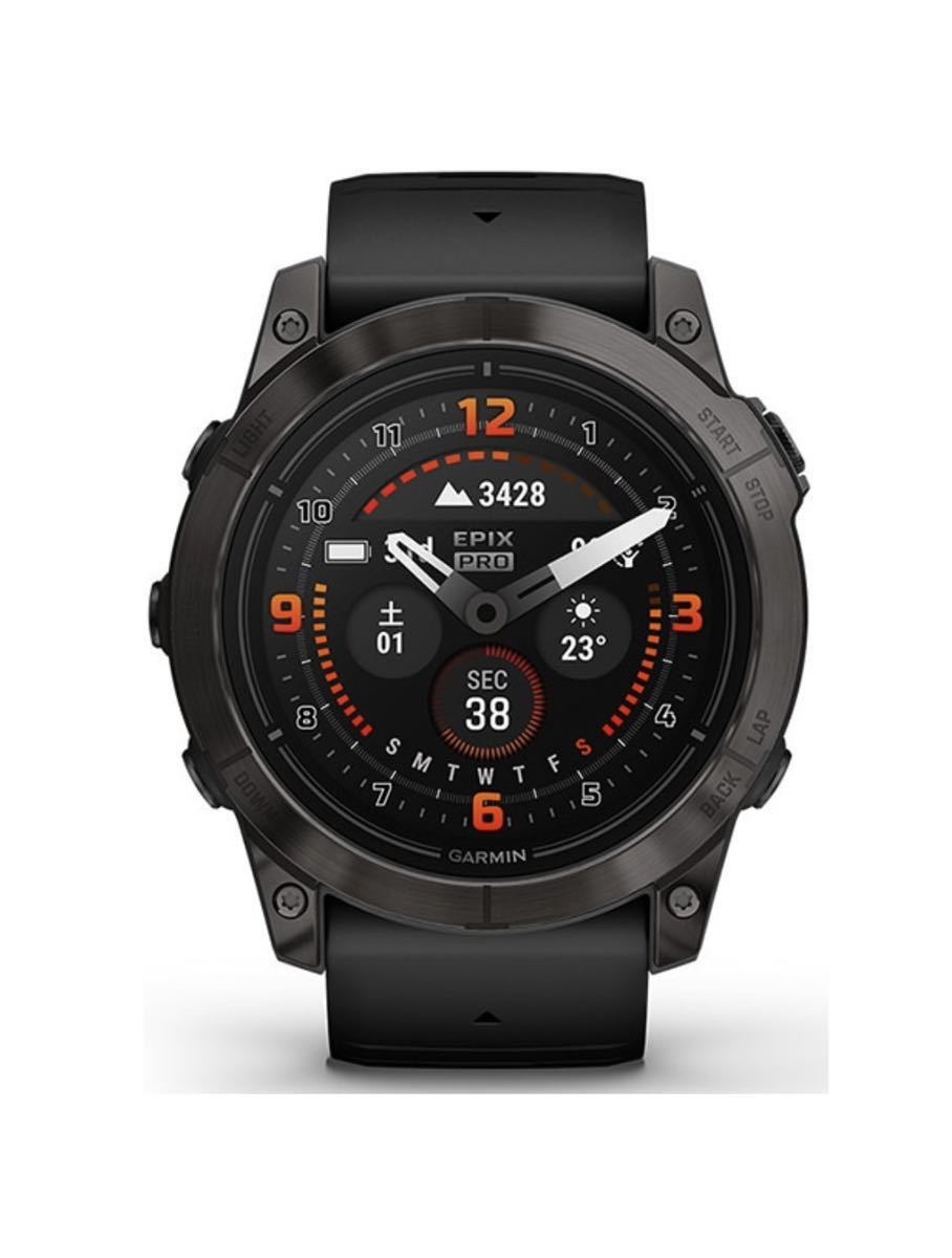 GARMIN 010-02804-51 [epix Pro（エピックス プロ） （Gen 2） 51mm Sapphire Ti Carbon Gray DLC / Black GPSスマートウォッチ]新品_画像1