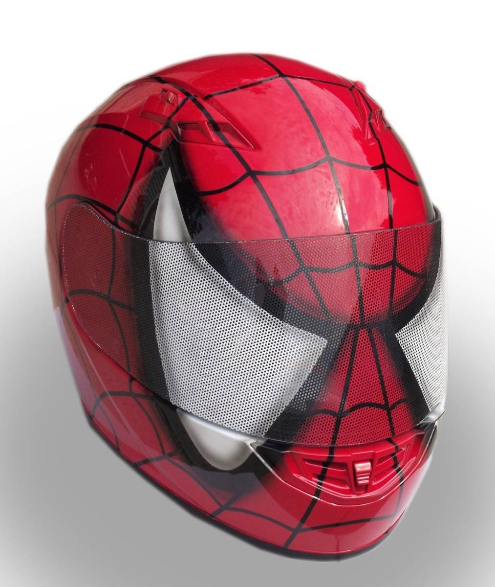  full-face helmet Spider-Man bike airbrush 