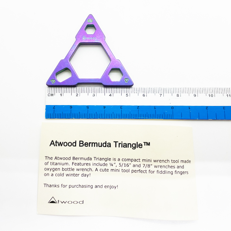 Peter Atwood Bermuda Triangle チタン / TAD GEAR タクティカル サバイバル 防災 EDCツール maratac マラタック_画像5