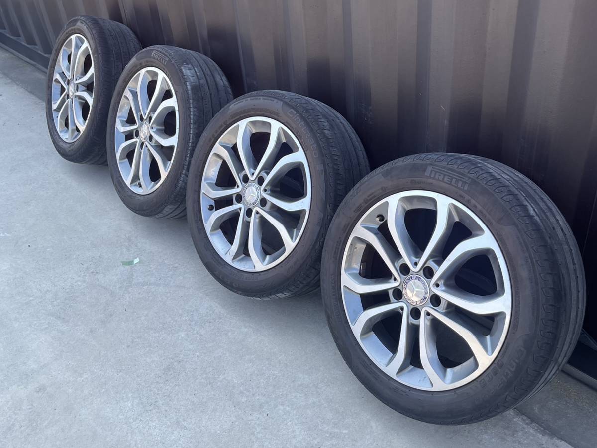 a79 中古 Cクラス W205 純正 17×７J ET48.5 PCD112 A2054010200 225/50 R17 PIRELLI 製造日3517 4本_画像3