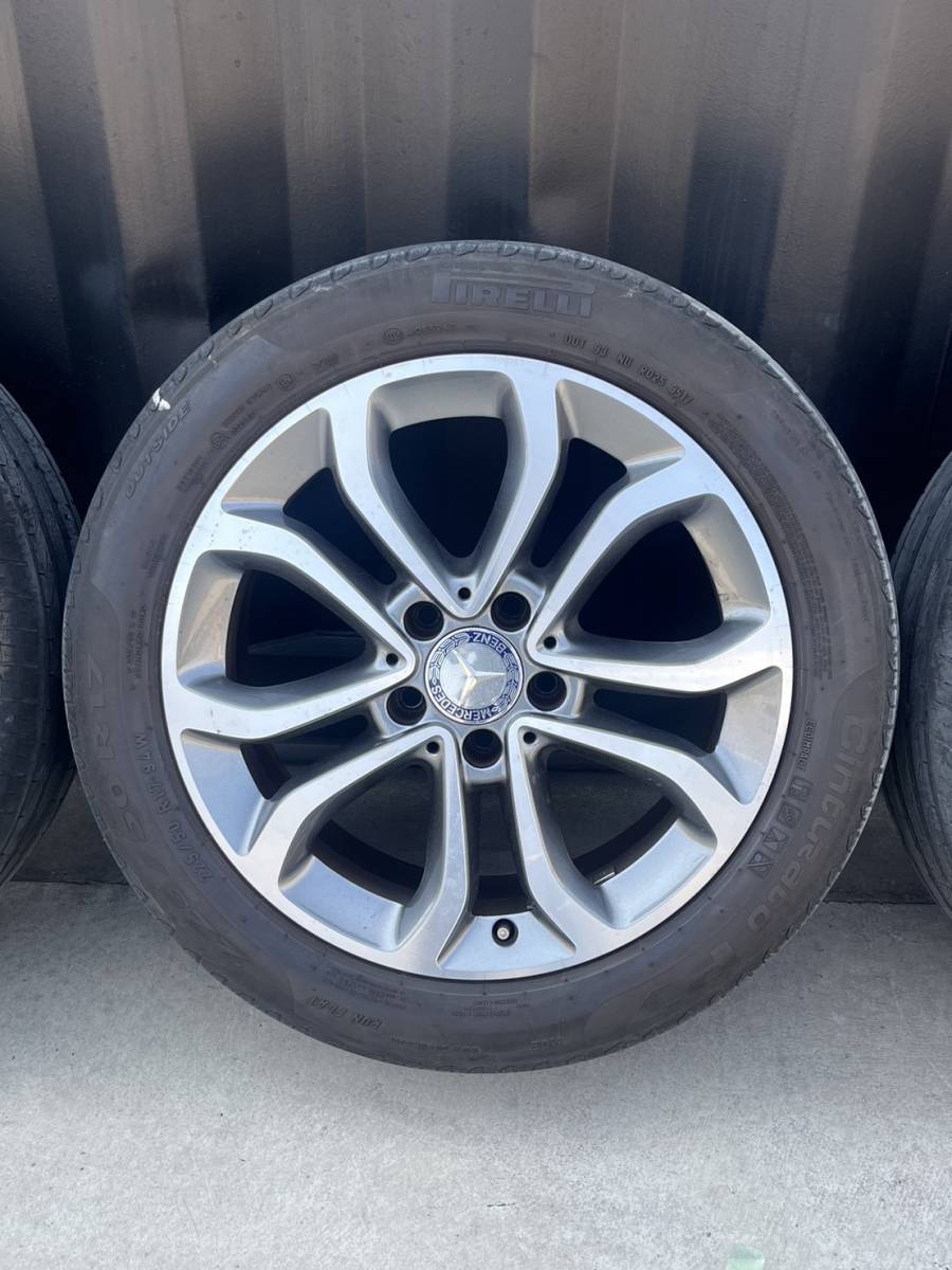 a79 中古 Cクラス W205 純正 17×７J ET48.5 PCD112 A2054010200 225/50 R17 PIRELLI 製造日3517 4本_画像5