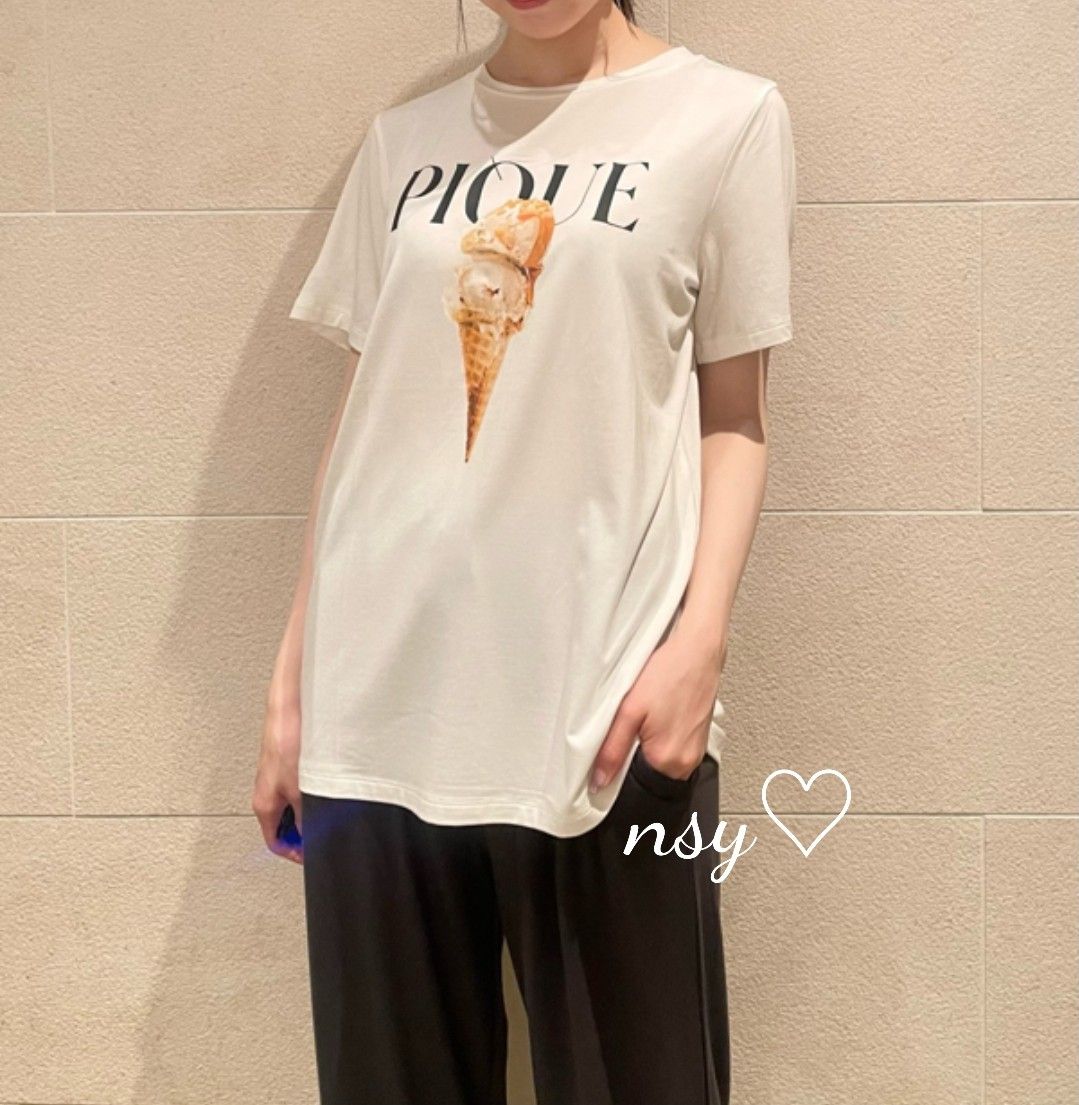 激安直営店 DGRY 定価以下 ジェラートピケ レーヨンロゴ Tシャツ ロングパンツ ジェラートピケ☆レーヨンロゴTシャツロングパンツ
