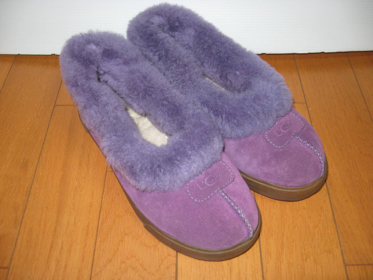  beautiful goods prompt decision UGG UGG slip-on shoes mouton / boa shoes 23cm purple purple 