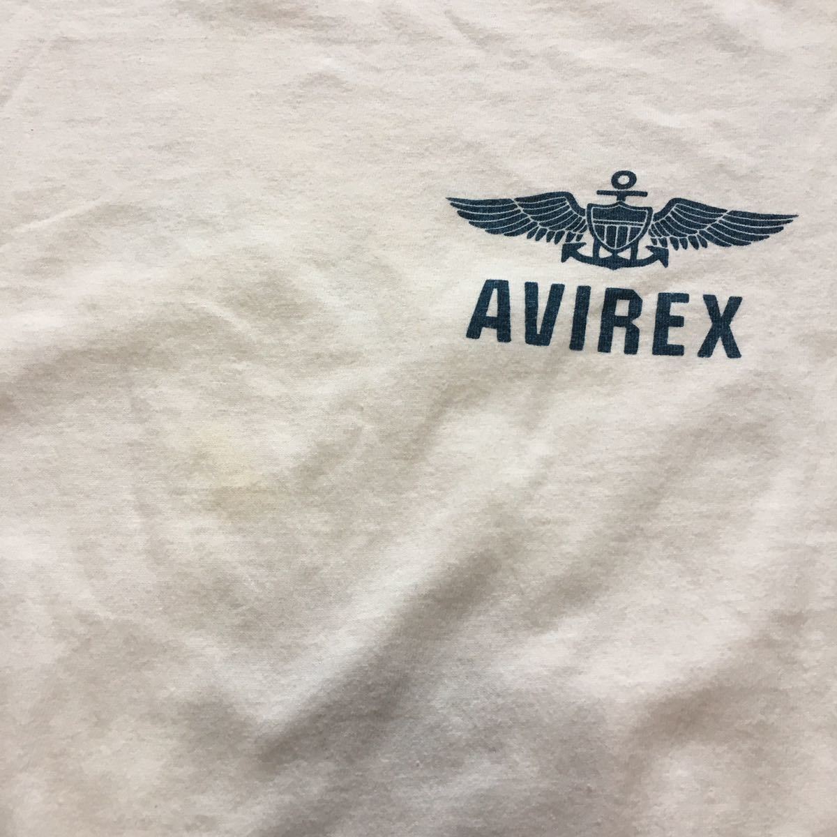 ☆【 AVIREX 】★ US NAVY ミリタリー パックプリントTシャツ★サイズL_画像6