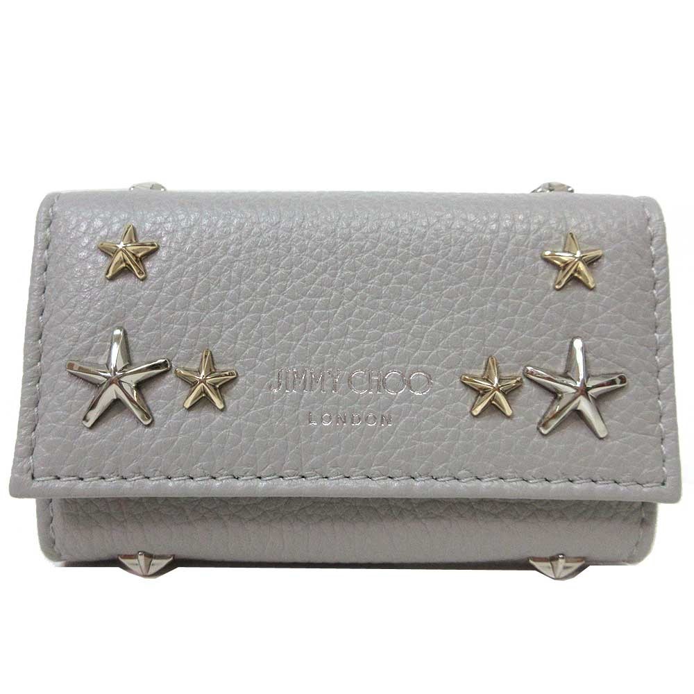 ジミーチュウ キーケース JIMMY CHOO スタースタッズ レザー 6連 キーケース NEPTUNE UUF 000071 MOONSTONE / MIX レディース